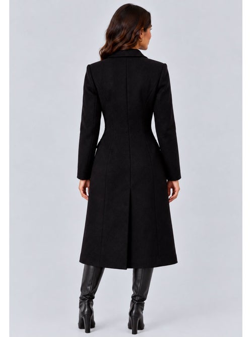 Manteau croisé a boutons dorés kebello - Kiabi Manteau croisé a boutons dorés kebello - Kiabi