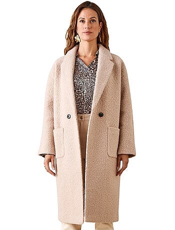 Manteau croisé tissu bouclette - DAXON