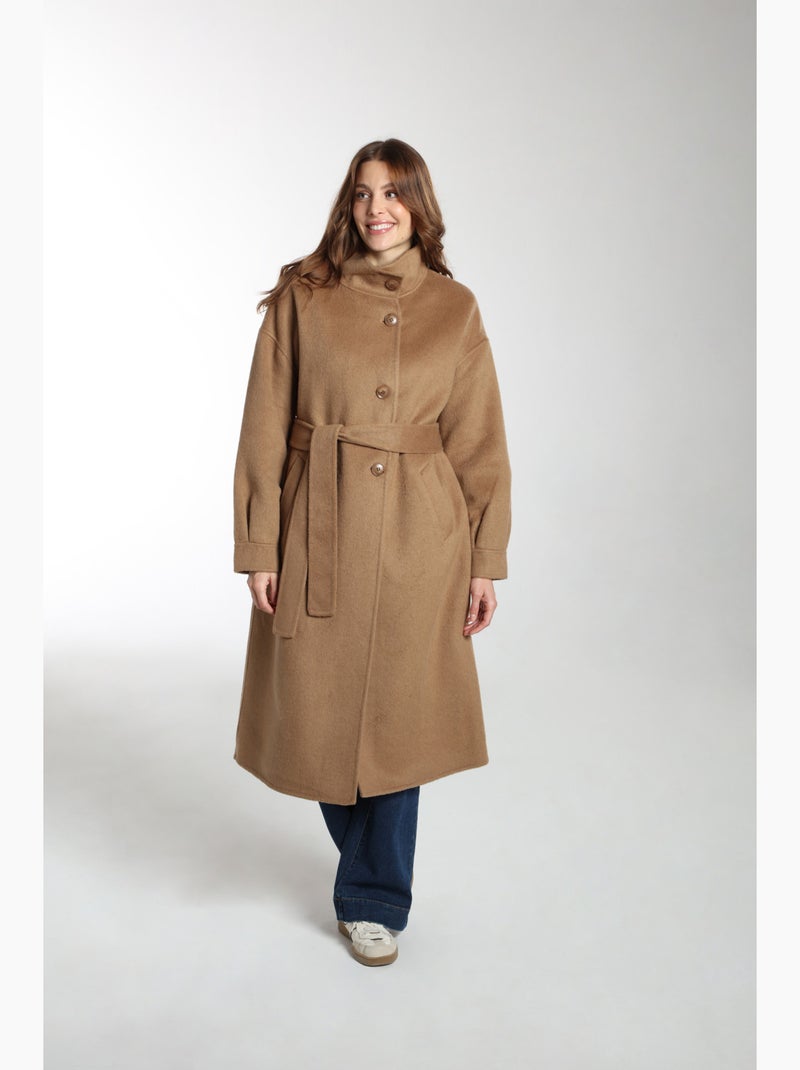 Manteau Dahlia  | Gerard Pasquier Avec Col Montant | Gerard Pasquier Camel - Kiabi