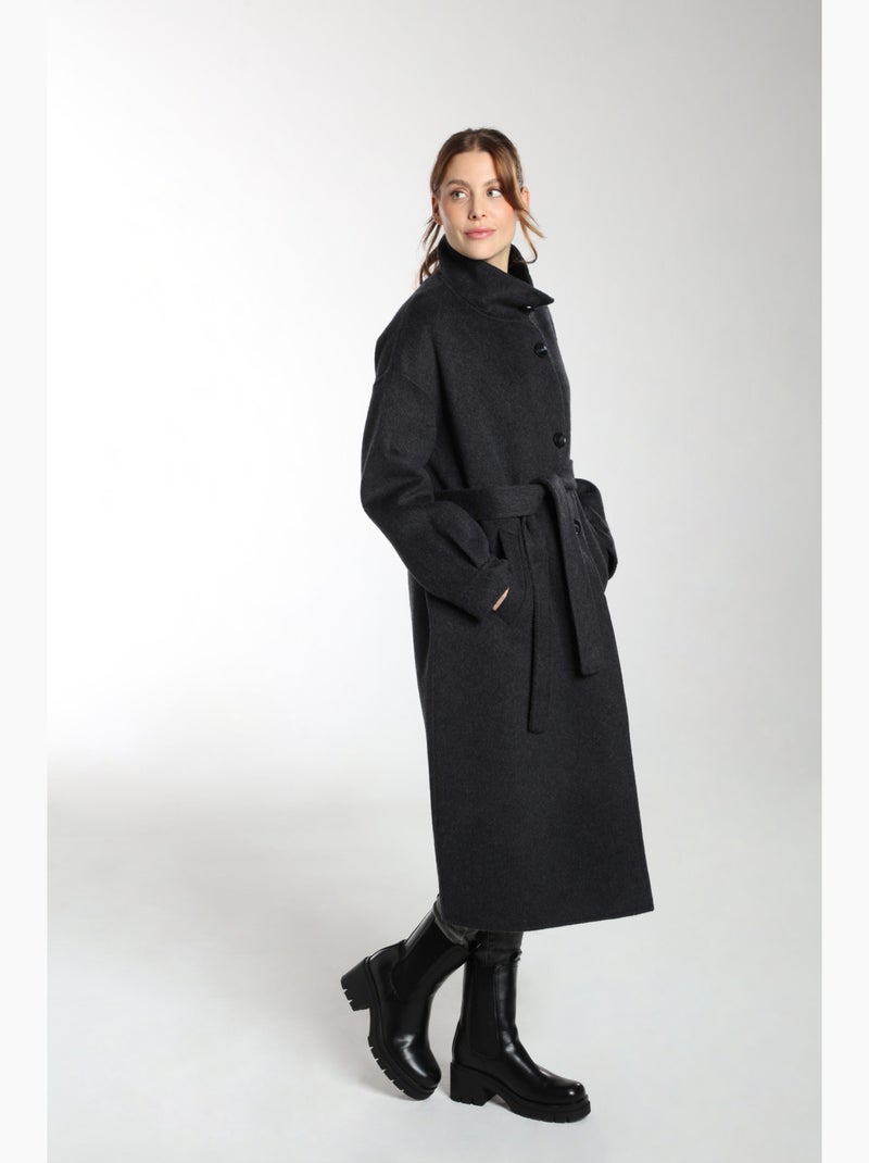 Manteau Dahlia  | Gerard Pasquier Avec Col Montant | Gerard Pasquier gris anthracite - Kiabi