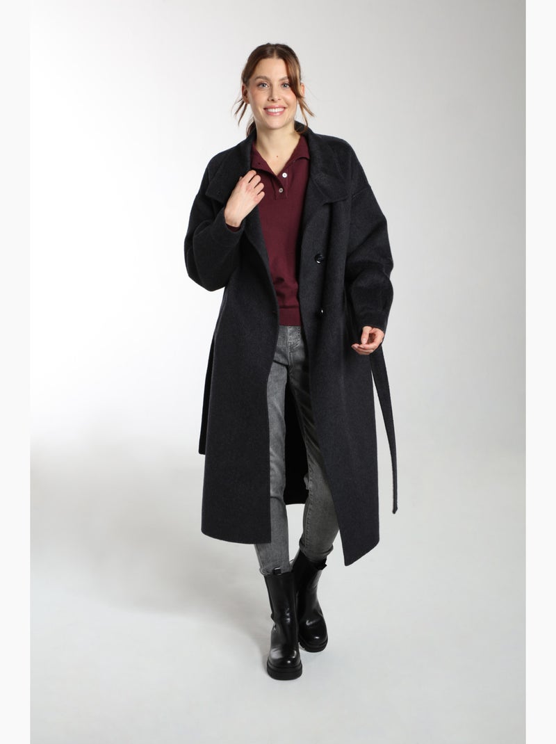 Manteau Dahlia  | Gerard Pasquier Avec Col Montant | Gerard Pasquier gris anthracite - Kiabi