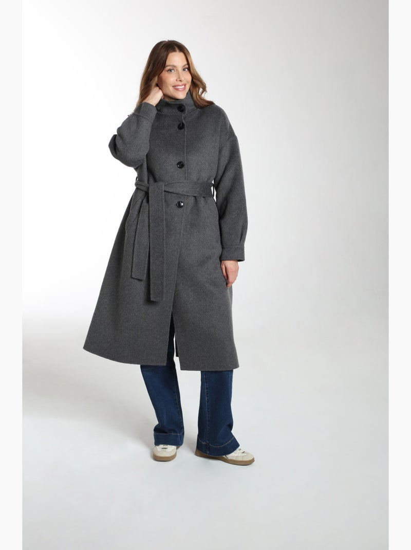 Manteau Dahlia   | Gerard Pasquier Avec Col Montant | Gerard Pasquier Gris clair - Kiabi
