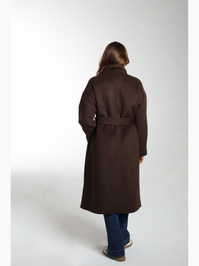 Manteau Dahlia  | Gerard Pasquier Avec Col Montant | Gerard Pasquier Marron - Kiabi