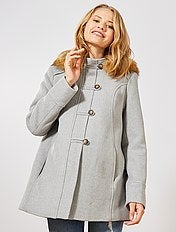 Manteau laine gris long femme Manteau laine gris long femme