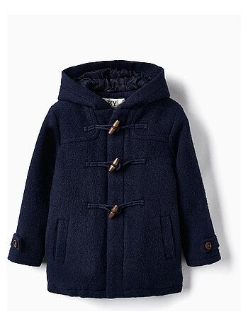 Manteau d'hiver bleu marine avec capuche pour garçon