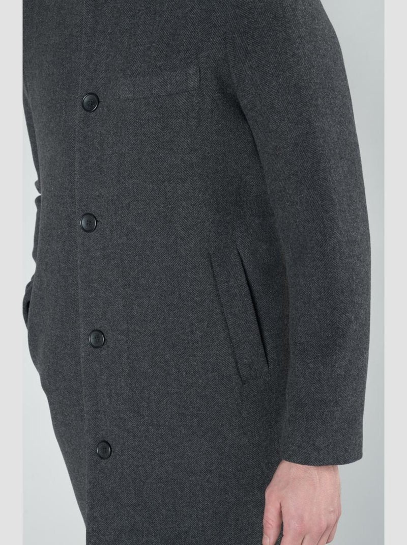 Manteau DORES en laine 'Le Temps Des Cerises' Noir - Kiabi
