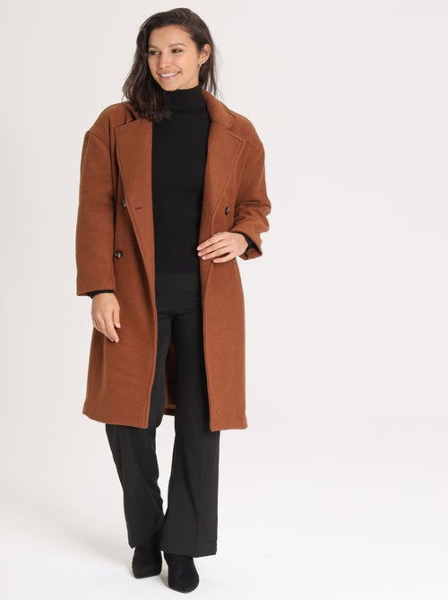 Manteau DORY Camel Manteau - Kiabi