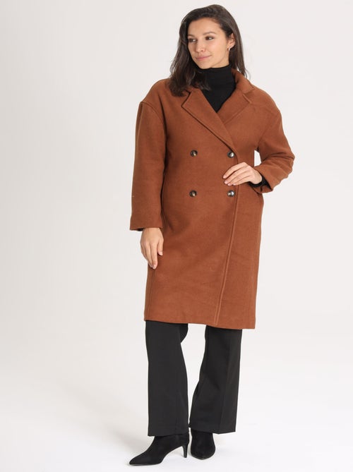 Manteau DORY Camel Manteau - Kiabi