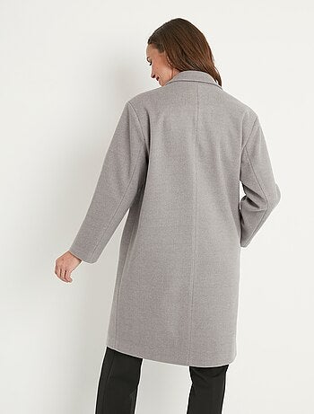 Manteau double boutonnage col tailleur