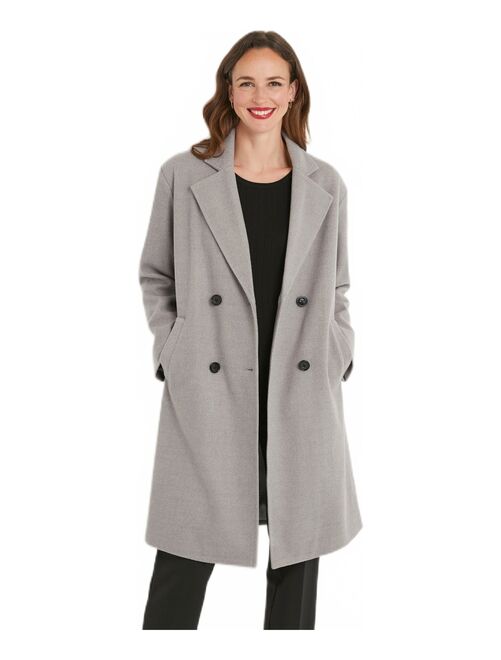 Manteau double boutonnage col tailleur - Kiabi