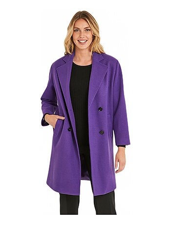 Manteau double boutonnage col tailleur