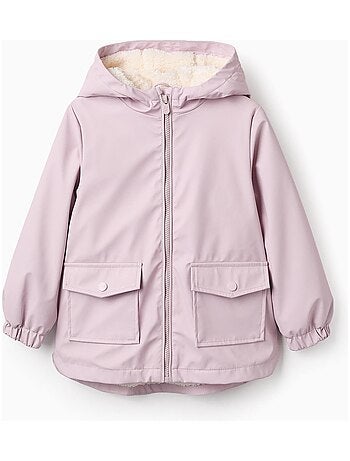 Manteau doublure en caoutchouc, doublure en sherpa, avec capuche DAISY