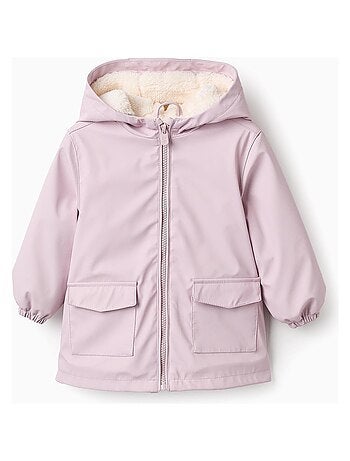 Manteau doublure en caoutchouc, doublure en sherpa, avec capuche NEW YORK