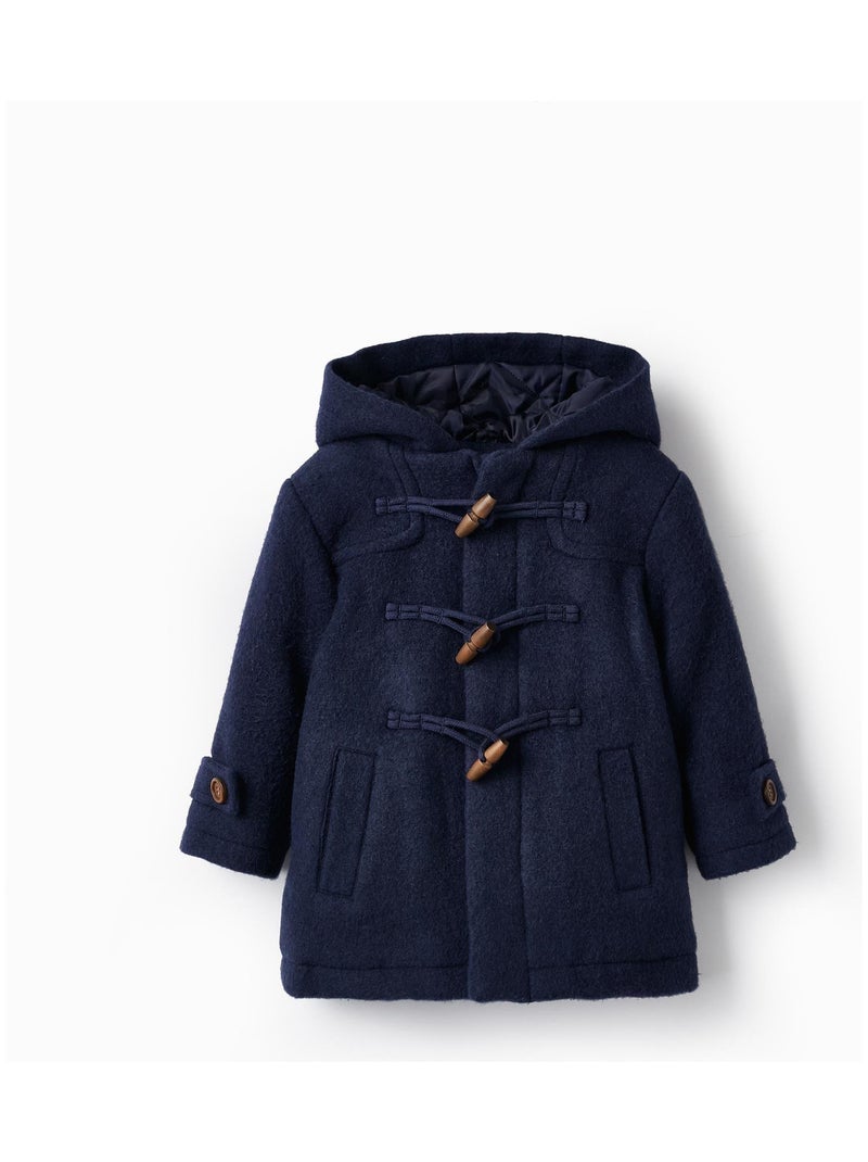 Manteau doudoune bleu foncé avec capuche pour bébé garçon Bleu foncé - Kiabi