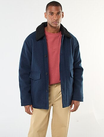 Manteau effet lainage