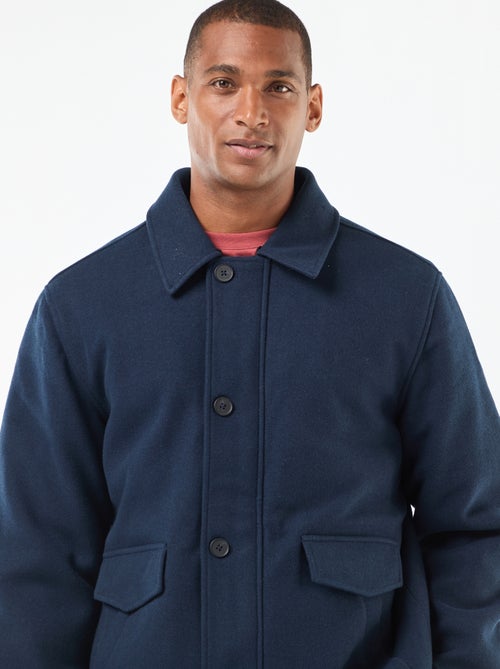 Manteau effet lainage - Kiabi