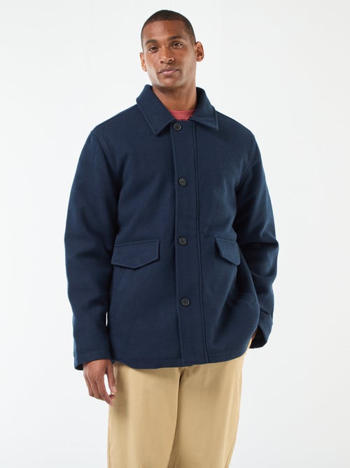 Manteau effet lainage - Kiabi