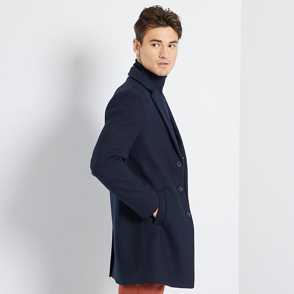 Manteau effet lainage Homme bleu marine Kiabi 45,00€ Manteau effet lainage Homme bleu marine Kiabi 45,00€