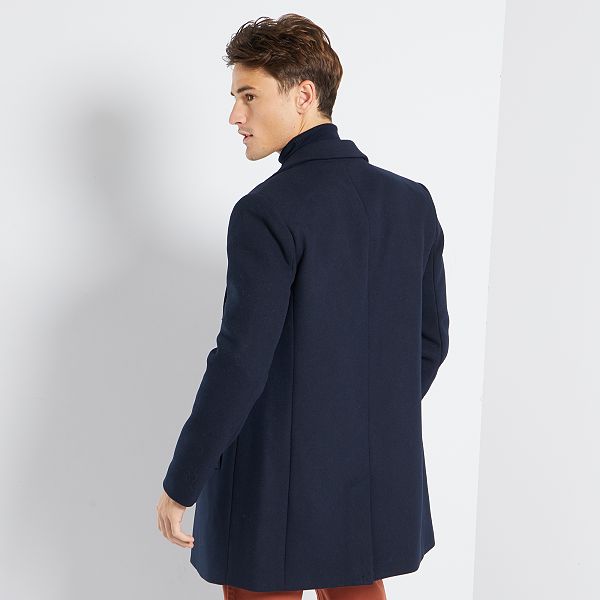 Manteau effet lainage Homme bleu marine Kiabi 45,00€ Manteau effet lainage Homme bleu marine Kiabi 45,00€