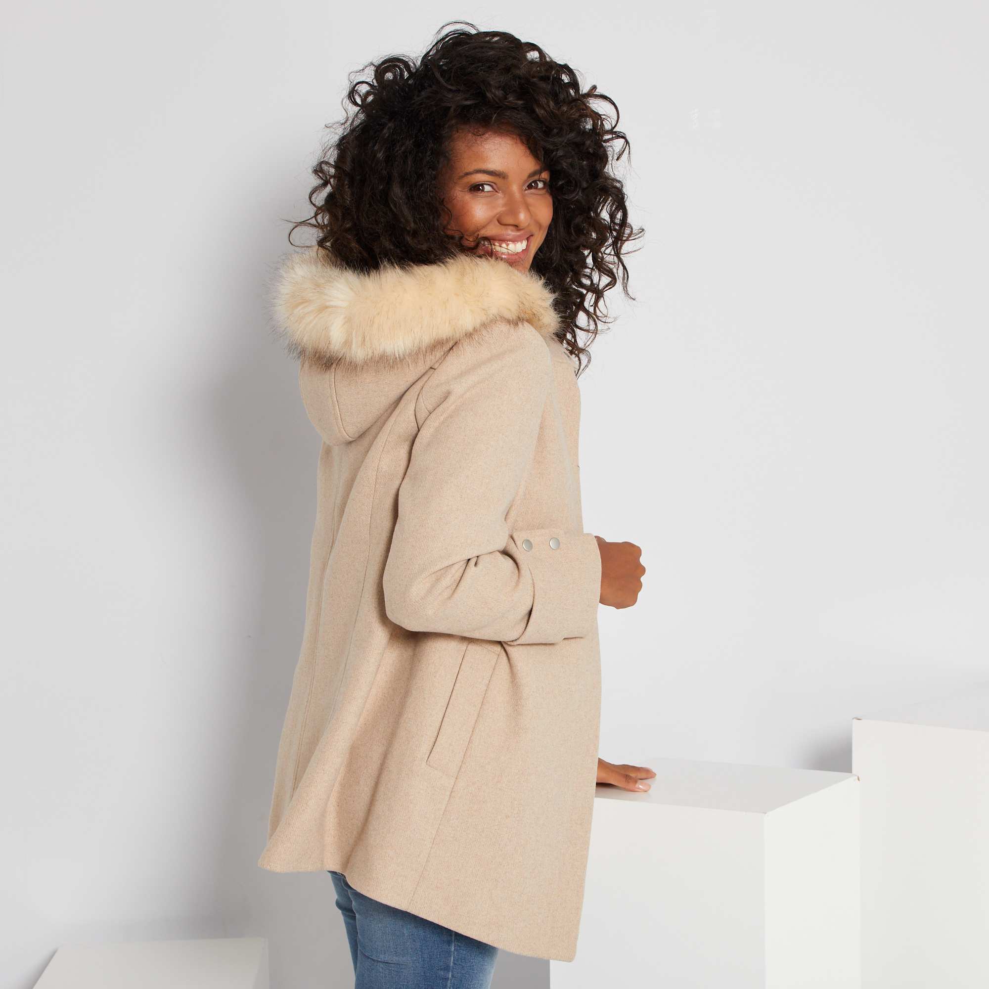 Mango Outlet Manteau Laine ChinÃ© Femme Manteau De Grossesse