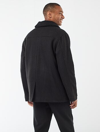 Manteau effet lainage