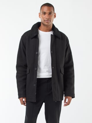 Manteau effet lainage