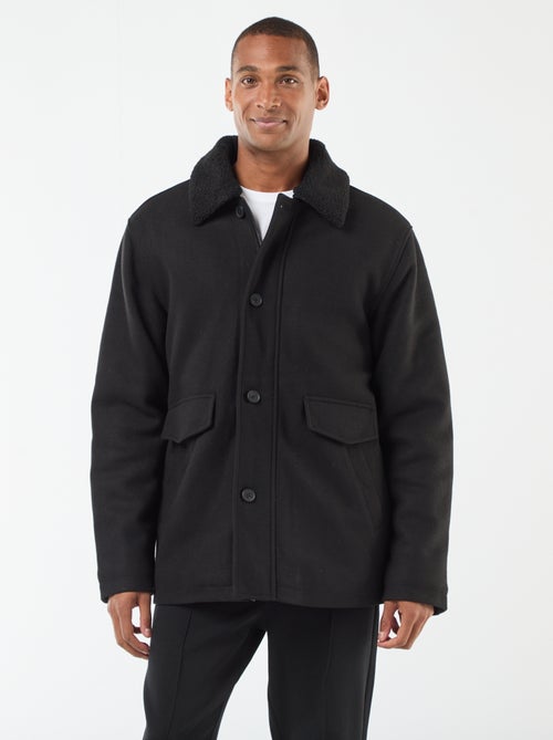 Manteau effet lainage - Kiabi