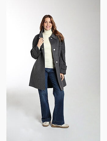 Manteau Elara Avec Col Claudine | Gerard Pasquier