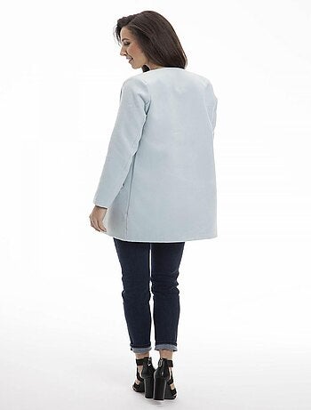 Manteau ELIE Aqua Vert Manteau rond