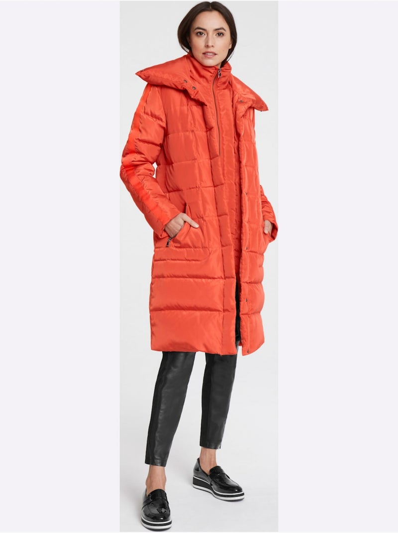 Manteau En Duvet - Taille Standard - Helline Orange - Kiabi