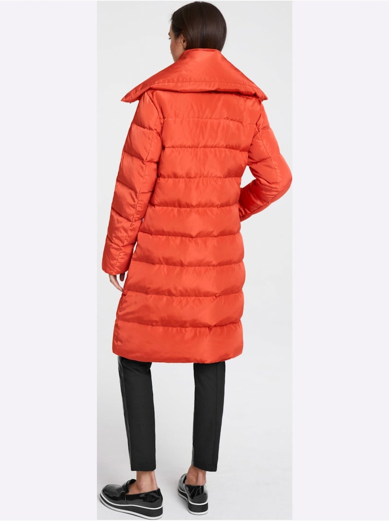 Manteau En Duvet - Taille Standard - Helline Orange - Kiabi