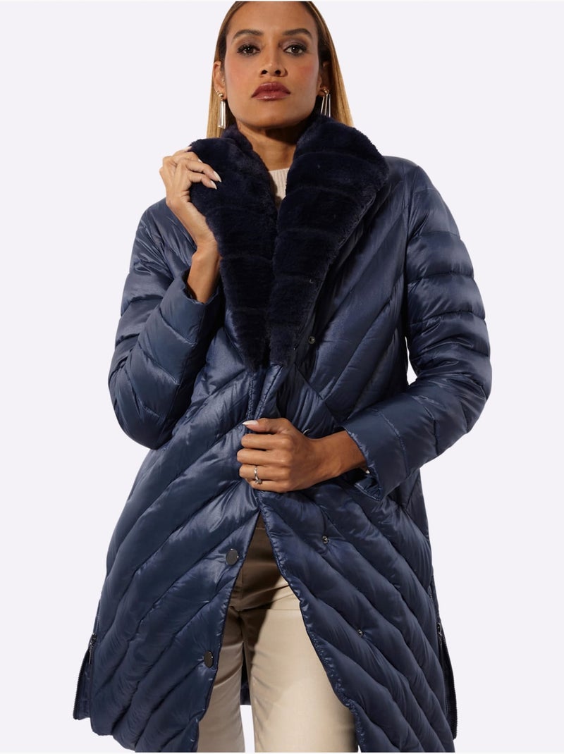 Manteau En Duvet Très Confortable - Taille Standard - Helline Bleu marine - Kiabi