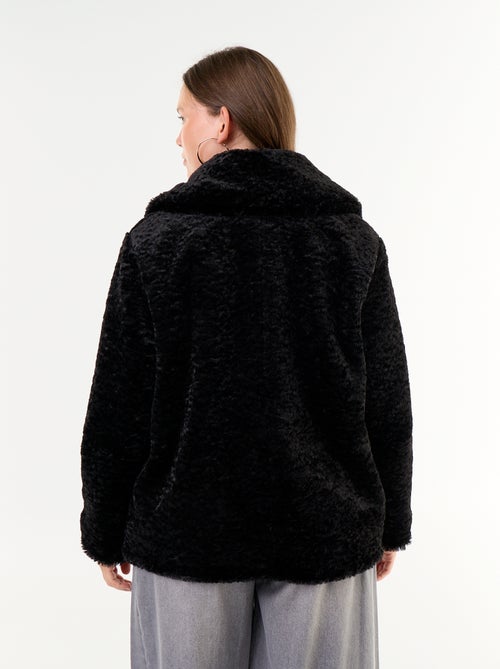 Manteau en fausse fourrure effet astracan - Kiabi