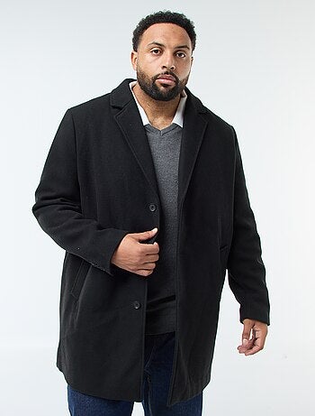 Manteau en lainage à col tailleur
