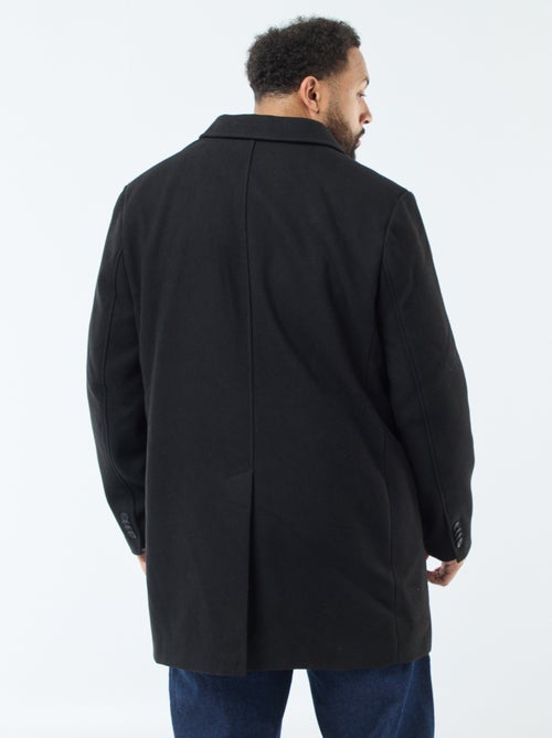 Manteau en lainage à col tailleur - Kiabi