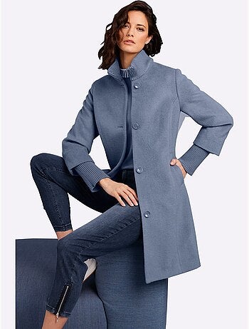 Manteau En Laine 50% Laine - Taille Standard - Helline
