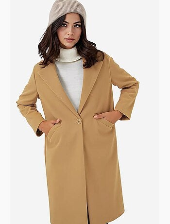 Manteau en laine à chevrons bdart