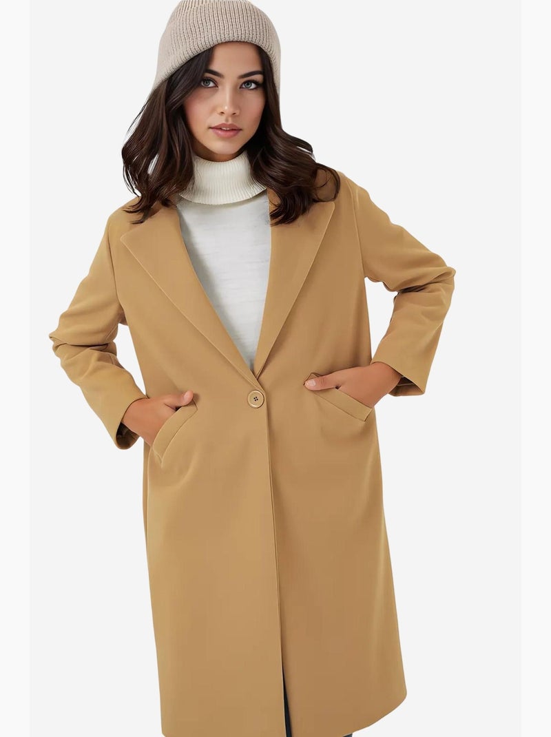 Manteau en laine à chevrons bdart Ambre - Kiabi