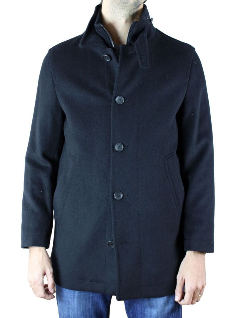 Manteau en laine Kebello Noir Noir - Kiabi