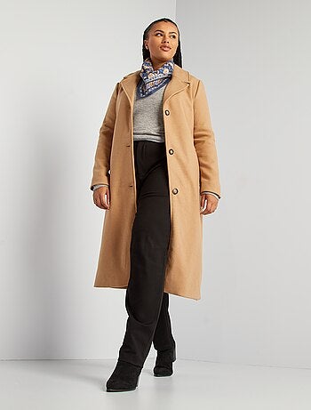 Manteau en laine mélangée