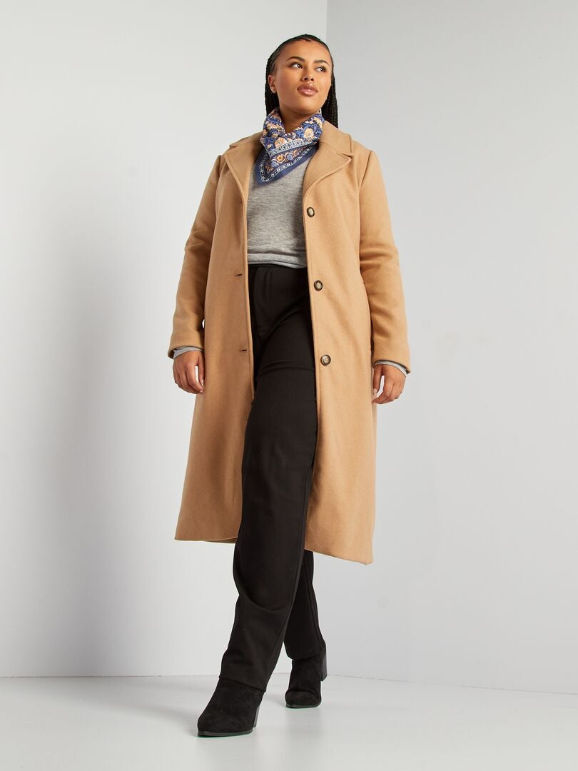 Manteau laine melangee sale