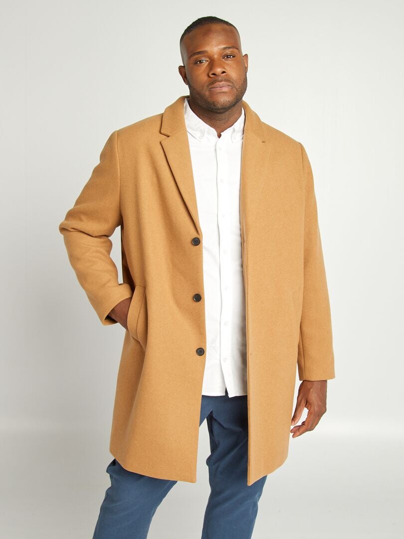 Manteau en laine melangee