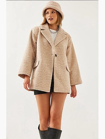 Manteau en laine oversize lucci