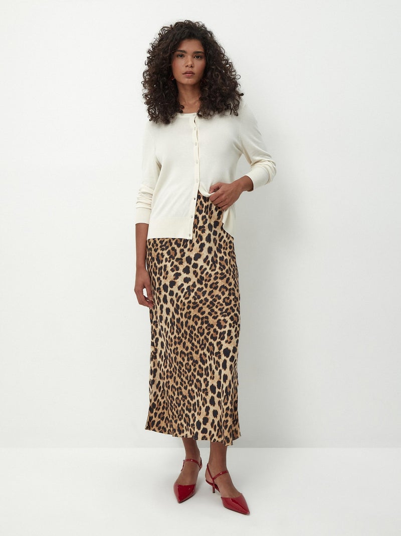 Manteau en maille Beige - Kiabi