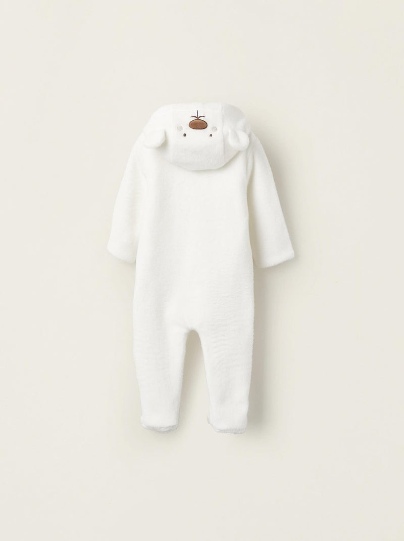 Manteau en peluche, avec capuche et petites oreilles Beavers`s Colorado Secret Blanc - Kiabi