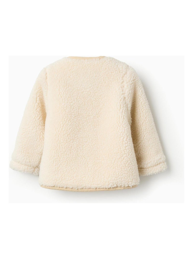 Manteau en sherpa, doublure matelassée ISTANBUL Gris clair - Kiabi