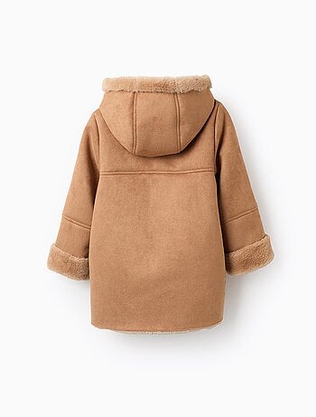 Manteau en Suèdine avec Capuche