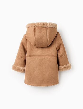 Manteau en Suèdine avec Capuche
