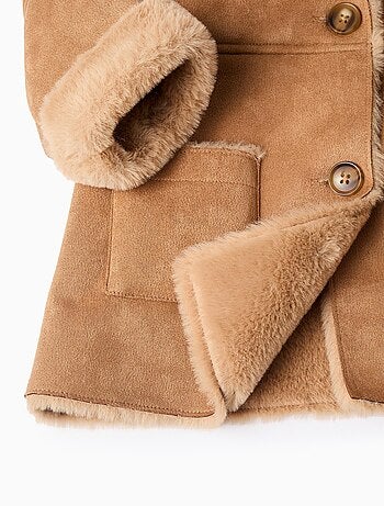 Manteau en Suèdine avec Capuche