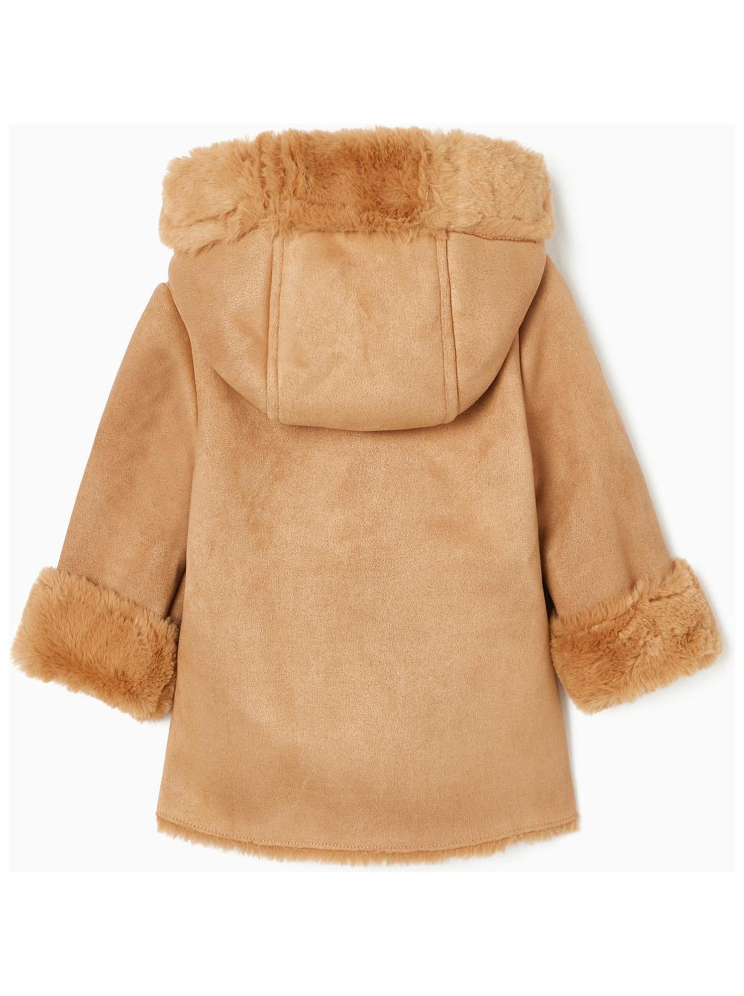 Manteau Bébé Fille En Fausse Fourrure - Chaud Et Doux, Style Princesse Pour Cérémonie Ou Noël | Taille 0-3 Ans, Coupe-vent Décontracté - 6